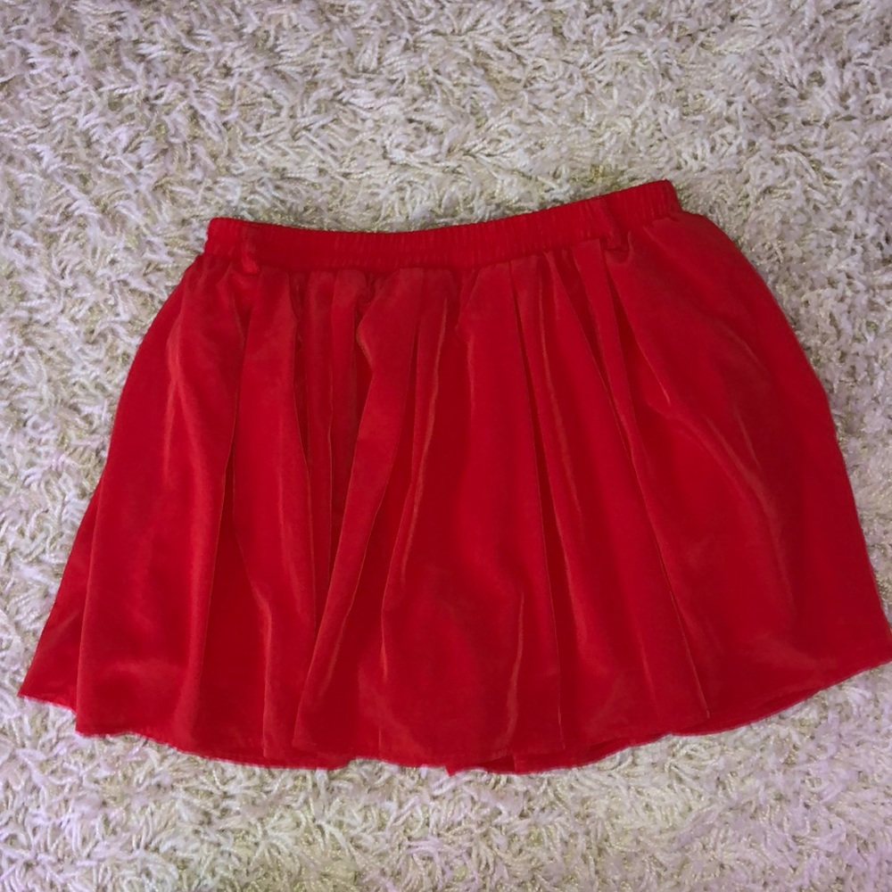 Red skirt